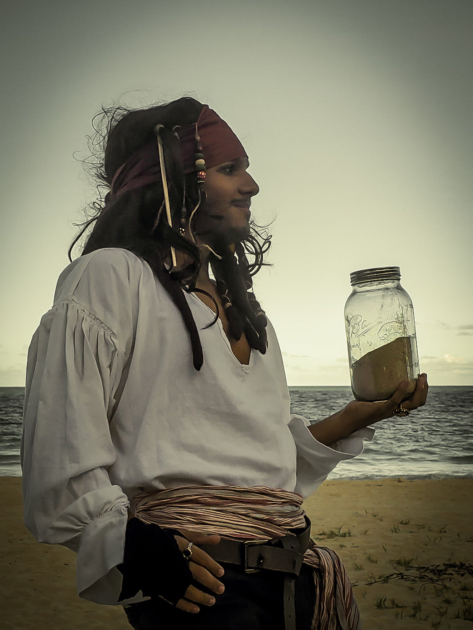 pirates of the carrabean gathered shirts, pirate gathgered shirts